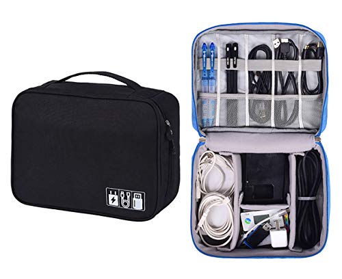 VOCUS Electronic Organizer Universal Travel Cable Cord Storage Bag Waterproof Gadget Gear Accessories Cases