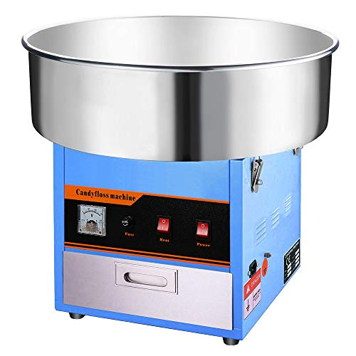 Clevr Large Commercial Cotton Candy Machine Party Candy Floss Maker Blue