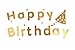 Happy Birthday Banner, iPartycool Card Party Banner -Gold