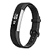 UMTELE For Fitbit Alta Bands, Soft Replacement Wristband with Metal Buckle Clasp for Fitbit Alta Smart Fitness Tracker, Black