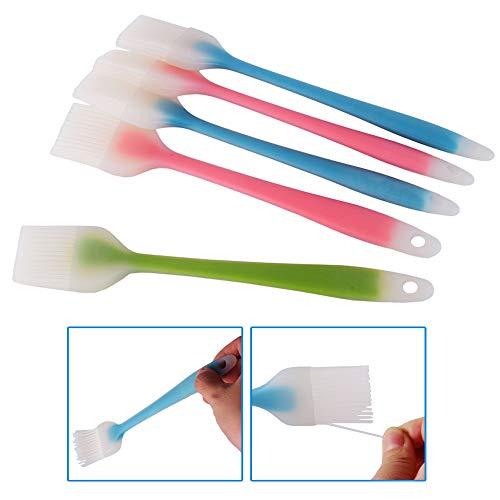 iPstyle Baking Brushes Silicone BBQ Grill Oil Pastry Brush Liquid Oil Pen Cake Butter Bread Pastry Brush BBQ Utensil Safety Basting Brush