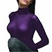 Lupo Women's Second Skin Long Sleeve Turtle Neck Sheer Top