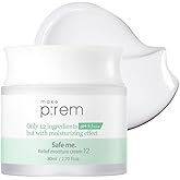 MAKE P:REM Safe Me. Relief Moisture Cream 12, Clinically Proven 48-Hour Hydration, Minimal Ingredients, EWG Green, Korean Skin Care, 2.70 fl.oz. (80ml)