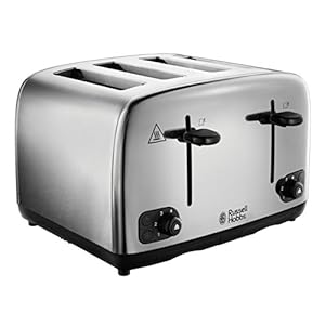 Russell-Hobbs-24090-Adventure-Four-Slice-Brushed-Polished-Stainless-Steel-Toaster Russell Hobbs 24090 Adventure Four Slice, Brushed Polished Stainless Steel Toaster