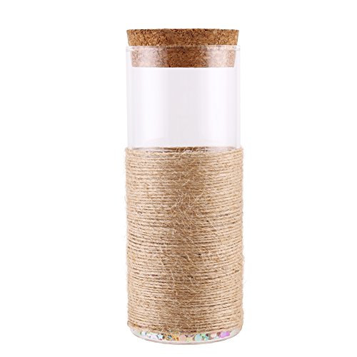 LOKIPA 328 Feet Natural Jute Twine for Arts and Crafts Jute Rope Christmas Gift Packing String for Gardening String Natural Rustic String Gift wrap Twine