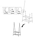 SONGMICS Clothing Garment Rack with 2-Tire Shelf for Shoes Clothes Storage Black