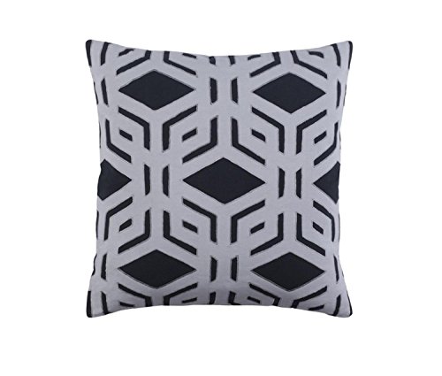 18-Rhomboidal-Tribe-Jet-Black-and-Gray-Woven-Decorative-Throw-Pillow