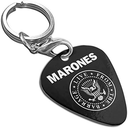 Ramones Guitar Pick Pendant Necklace Keychain
