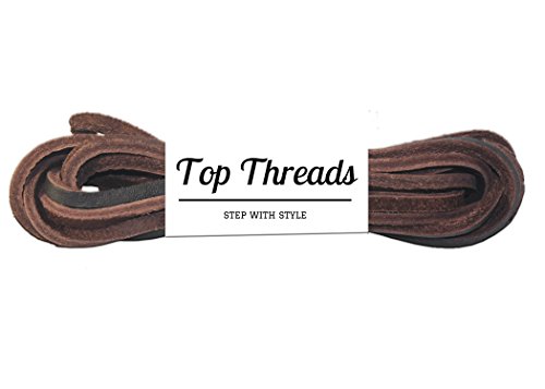 Top Threads Genuine Leather Shoelace Easy Cut-to-Fit Sizing