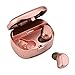 LarKoo Mini Wireless Double Twins in-Ear Earbuds Headphones with Charging Box Noise Mic Cancelling Sweatproof Bluetooth Earphones Headset for iPhone iPad and Other Smartphones HV-316T (Pink)