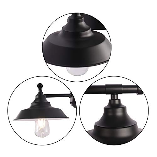 PUUPA 3 Lights Bathroom Vanity Light, Industrial Vintage Farmhouse