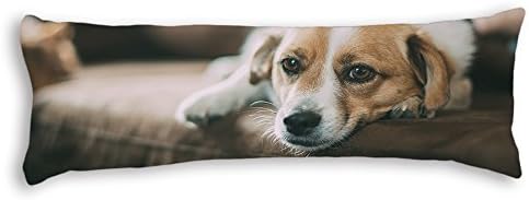 Veronicaca Lovely Dog Custom Cotton Body Pillow Covers Pillow Cases 20"x54"