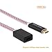 CableCreation USB C Extension Cable 10Gbps, 1ft USB 3.1 Type C Male to Female Extension Cable(3A), Support 4K HD Video Audio Tranfer, Compatible with MacBook Pro, Pixel 2 XL etc., 0.3M/Red and White
