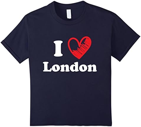Kids I Love Heart London T-Shirt 10 Navy