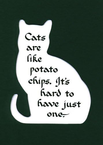 Cats are Like Potato Chips Wall Decor Pet Cat Saying Gift