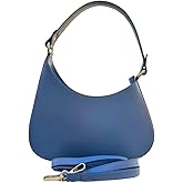Ivan Troy Elegant Lala Leather Handbag - Italian Craftsmanship | Italian Shoulder Bag for Women (Blue)