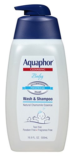 Aquaphor Baby Cleansing Wash And Shampoo 16 Ounce Pump (500ml) (6 Pack)