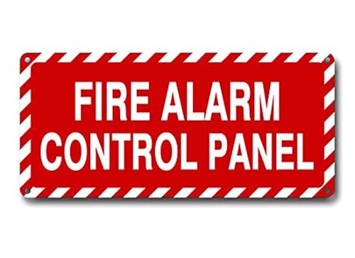 Fire Alarm Control Panel Sign 4.5 x 10 Inch 40 Mil Thick Aluminum ...