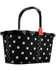 Reisenthel carrybag Einkaufskorb 22 Liter Sonderedition Black Frame schwarzer Rahmen - Mixed dots Black