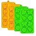 Silicone Chocolate Candy Molds, Non-stick Animal Jello Gummy Molds, Silicone Baking Mold Making Kit - BPA Free, Forest Theme with Different Animals, including Butterfly, Frog, Bee and Flower, Set of 4