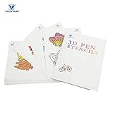 VICTORSTAR @ 3D Pen Stencils-Real Paper Stencils / 20 Pages Different Paper Patterns / New Design Paper Molds for 3D Drawing / 3D Model Making Arts & Crafts Drawing / Colorful 3D Printing Patterns