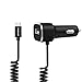 Type C Car Charger, Nekteck Coiled Cord 27W 5.4A USB C Fast Charging Car Adapter