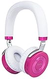 Puro Sound Labs JuniorJams On-Ear Headphones Wireless Foldable Kids Earphones with Bluetooth, Volume Limiting, Lightweight and Noise Isolation for Smartphones/PC/Tablet - JuniorJams Pink