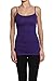 TheMogan Women's Ladies Spaghetti Strap Basic Stretch Long Cami Tunic Tank Top