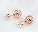 Vintage Rose Gold Plating Earring AAA Zirconic Stud Earrings