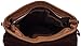 Vintage Nubuck Leather Cross-body Satchel Messenger Bag Small Casual Shoulder Purse (Brown)