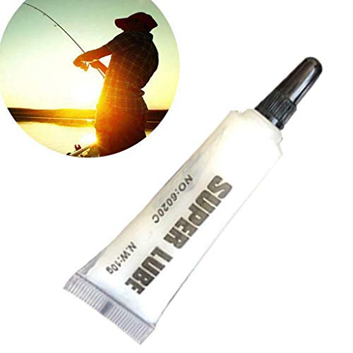 QUICATCH Fishing Reels Oil Lubricant Grease Fish Wheel Bearing Lubricant Maintenance Set 10g(White)