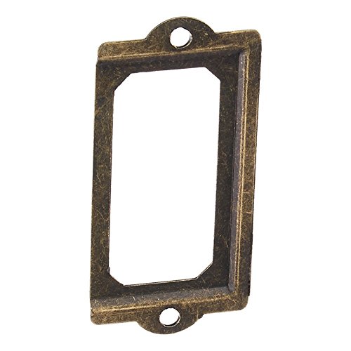SODIAL(R) Drawer Filing Cabinet Office Label Name Card Frame Holder 20pcs