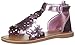 OshKosh B'Gosh Girls' Winnie Metallic Flower T-Strap Sandal, Purple, 8 M US Toddler