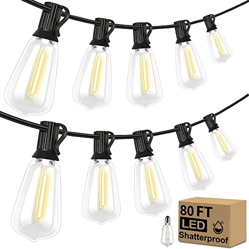 Outdoor String Lights 80ft ST38 Outdoor Lights with