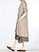 Mordenmiss Women's New Plaid Layers Irregular Hem Dress 1X Khaki