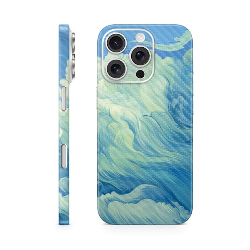 Carbon Fiber Phone Skin Compatible with Apple iPhone 16 Pro - Visionary - Premi…