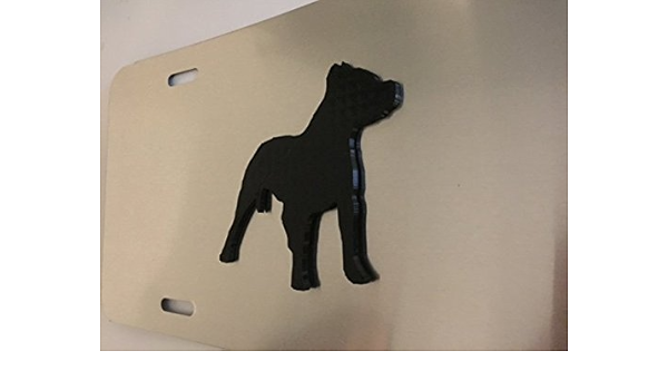 Stickysight.com Pitbull Stance en 3D – Gris con Negro Coche ...