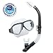 TUSA Sport Adult Splendive Mask and Snorkel Combo, Smoke