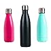 SHAREWIN Stainless Steel Water Bottle Vacuum Double Wall Cola Shape Leak Proof Drinking Bottle Travel Thermal Flask Perfect for Outdoor Hiking, Office, Sports - 12oz 14oz 17oz