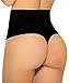 FUT Women Waist Cincher Girdle Tummy Slimmer Sexy Thong Panty Shapewear Postpartum Underwear Black L Waist:27.5-29.5inch/US SIZE 6-8