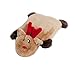 ZippyPaws Holiday Squeakie Pad Reindeer Squeaky No Stuffing Plush Dog Toy