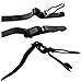 Shirt Stays,Jelinda 2 Piece Mens Elastic Suspender Garter Belts Non-slip Locking Clamps (1-Black White)