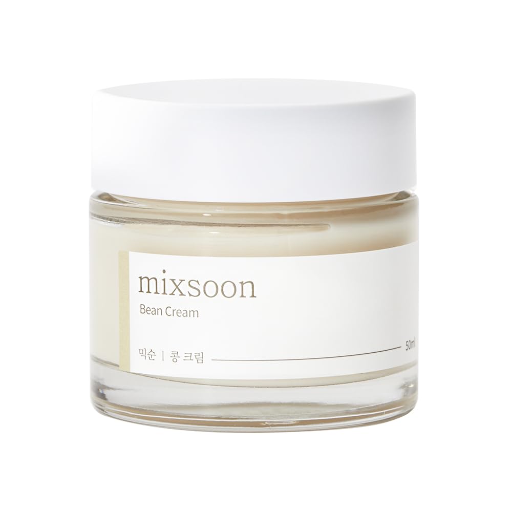 mixsoon Bean Cream - Nourishing Fermented Soy Moisturizer for Smooth Texture & Pore Care, Long-Lasting Soothing Hydration for a Radiant, Balanced Glow, 50ml