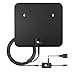TV Antenna, 1byone Amplified HD Digital Indoor/Outdoor Waterproof TV Antenna Long Range 100 Miles with Signal Booster Support UHF VHF 4K 1080P Freeview Local Channels, 26FT Coax Cable (Black) primary