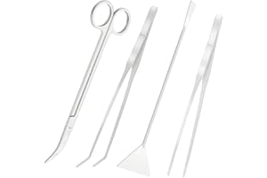 LILYS PET Stainless Steel Aquarium Tank Aquatic Plant Tools Sets (4 in 1)