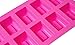 Moldiy Rectangular Baking Mold, Silicone Molds for Handmade soap, Jelly, Pudding, Cake Baking Tools,10 Cavity