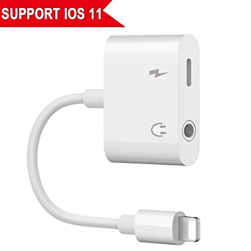 image for Aitaton Lightning Jack Headphone Adaptor Charger for 8/8 Plus iPhone 7