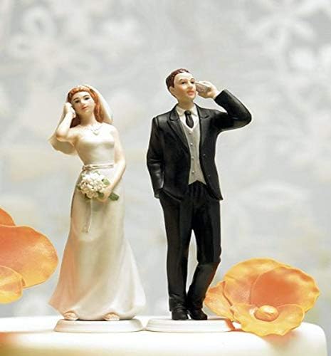 Weddingstar Inc Weddingstar Cell Phone Fanatic Groom Porcelain Figurine ...