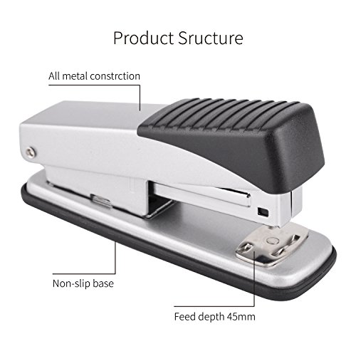 image for Ktrio Desk Stapler, 20 Sheet Capacity, Ergonomic Office Stapler, Half 