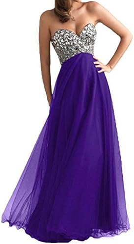 YanLian Women's Long Tulle Party Dress Prom Gown Evening Dresses Regency L
